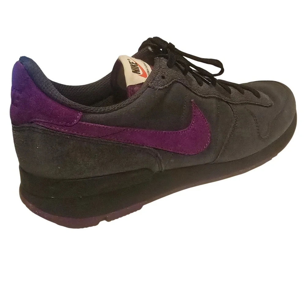 Nike Internationalist Running Shoes Men's 11.5 Grey Purple Suede CW7635-991
